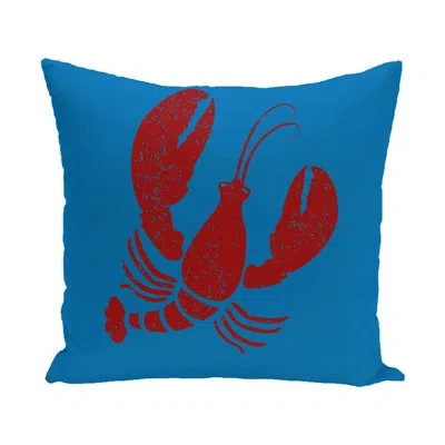 E By Design Nautical Nights Shape Pillow Cover & Insert In Blue