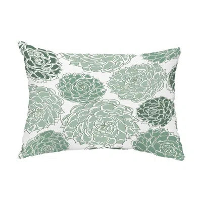 E By Design Olivia Indoor/outdoor Lumbar Pillow In Green
