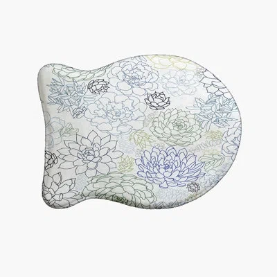 E By Design Opal Fish Shape Pet Feeding Placemat In Blue