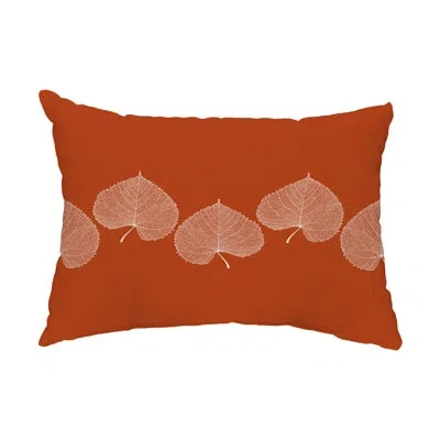 E By Design Outdoor Lumbar Pillow In Orange