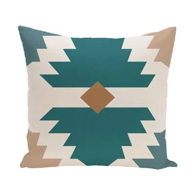 E By Design Outdoor Pillow Cover & Insert In Aqua