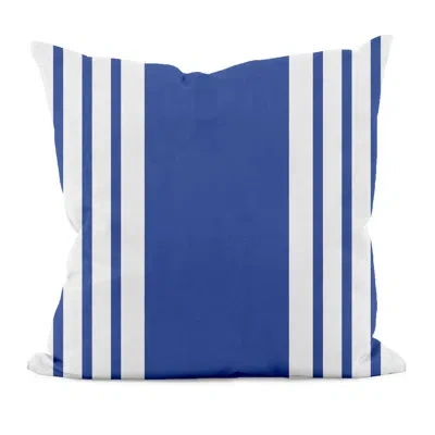 E By Design Outdoor Pillow Cover & Insert In Dazzling Blue