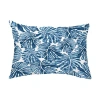 E By Design Outdoor Rectangular Lumbar Pillow Cover & Insert In Blue