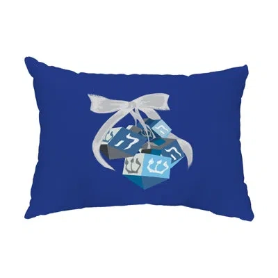 E By Design Outdoor Rectangular Pillow Cover & Insert In Blue
