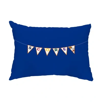 E By Design Outdoor Rectangular Pillow Cover & Insert In Blue