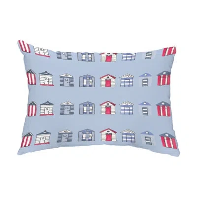 E By Design Outdoor Rectangular Pillow Cover & Insert In Light Blue