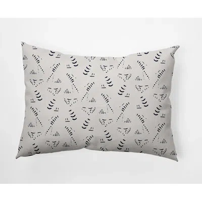 E By Design Outdoor Rectangular Pillow Cover & Insert In Navy Blue