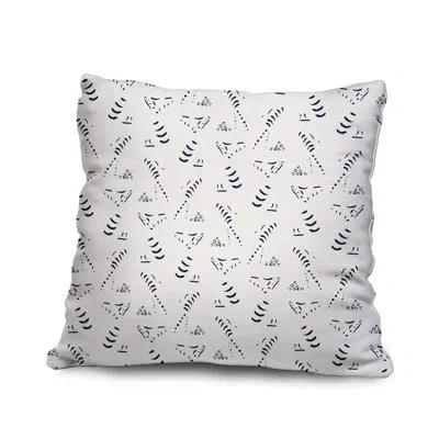 E By Design Outdoor Rectangular Pillow Cover & Insert In Navy Blue