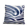E By Design Outdoor Rectangular Pillow Cover & Insert In Navy Blue