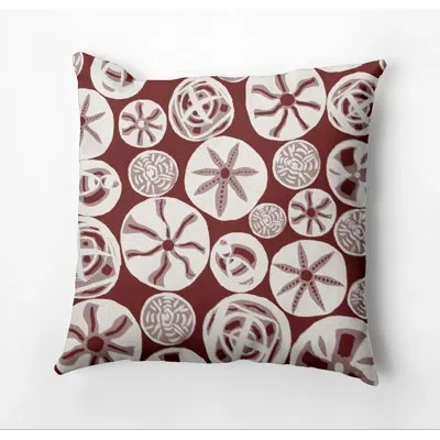 E By Design Outdoor Rectangular Pillow Cover & Insert In Rust