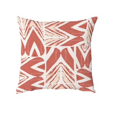 E By Design Outdoor Rectangular Pillow Cover & Insert In Terra Cotta