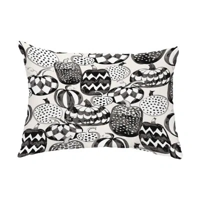 E By Design Outdoor Rectangular Pillow Cover & Insert In White