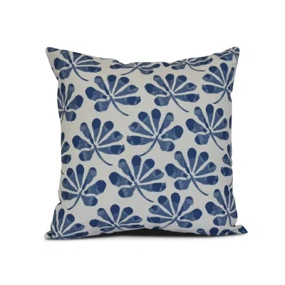 E By Design Outdoor Square Pillow In Blue