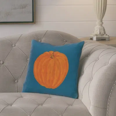 E By Design Outdoor Square Pillow Cover & Insert In Blue