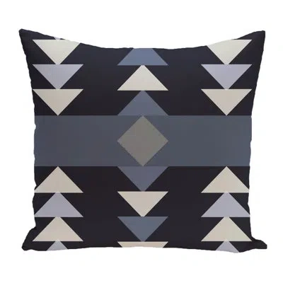 E By Design Outdoor Square Pillow Cover & Insert In Blue