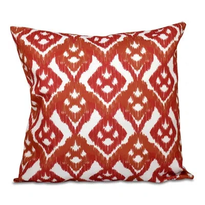 E By Design Outdoor Square Pillow Cover & Insert In Coral
