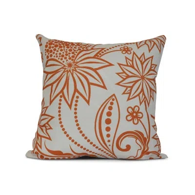 E By Design Outdoor Square Pillow Cover And Insert In Orange
