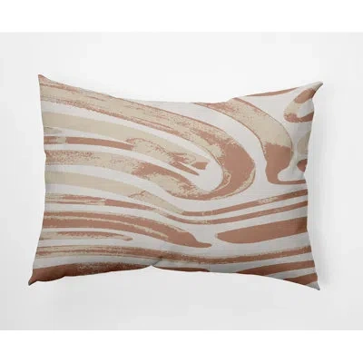 E By Design Outdoor Square Pillow Cover & Insert In Orange