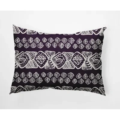 E By Design Outdoor Square Pillow Cover & Insert In Purple