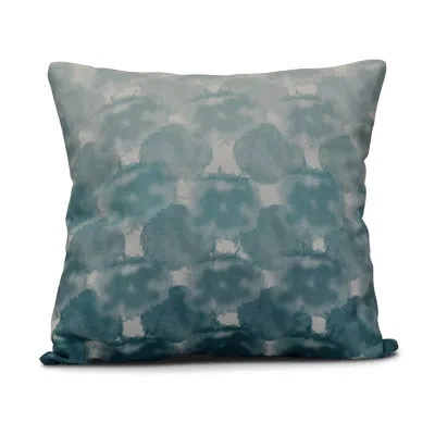 E By Design Outdoor Square Pillow Cover & Insert In Teal