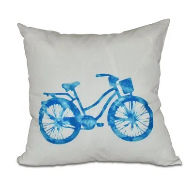 E By Design Outdoor Square Pillow Cover & Insert In Turquoise