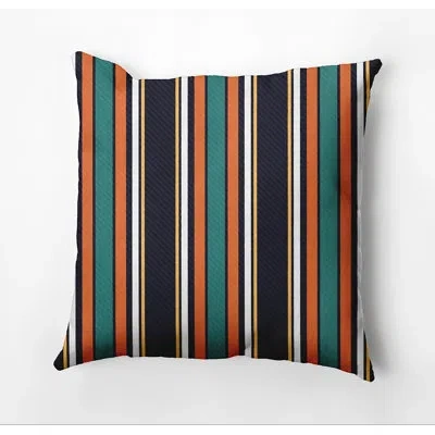 E By Design Outdoor Square Throw Pillow In Navy