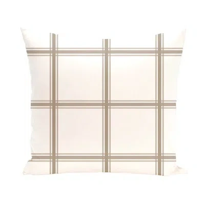 E By Design Outdoor Square/rectangular Pillow Cover & Insert In Flax