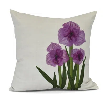 E By Design Outdoor Throw Pillow In Purple