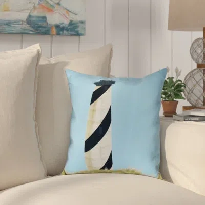 E By Design Outerbanks Geometric Print Throw Pillow