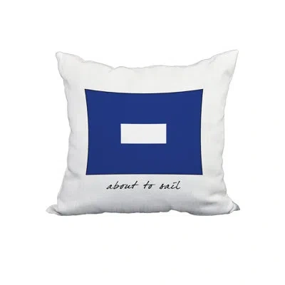 E By Design P Phrase Text Word Print Square Pillow Cover & Insert