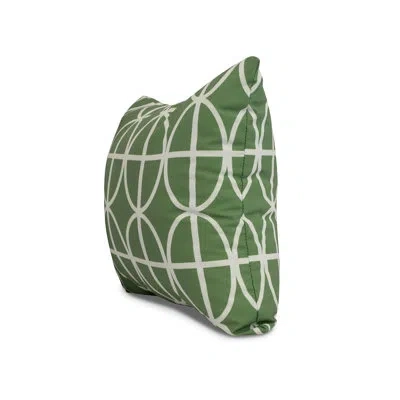 E By Design Palm Beach Square Pillow Cover And Insert In Green