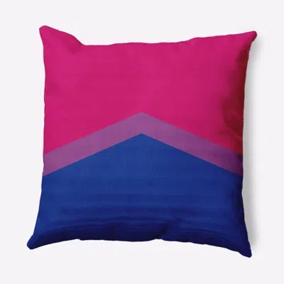 E By Design Pansexual Chevron Decorative Throw Pillow In Pink
