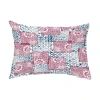 E By Design Patches Outdoor Rectangular Pillow Cover & Insert In Red