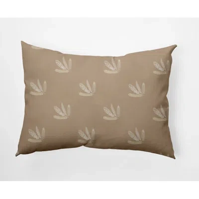 E By Design Pattern Decorative Lumbar Throw Pillow In Brown