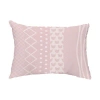 E By Design Pattern Stripe Outdoor Rectangular Pillow Cover & Insert In Pink