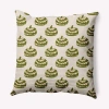 E By Design Patterned Pumpkins Decorative Throw Pillow Square In Olive