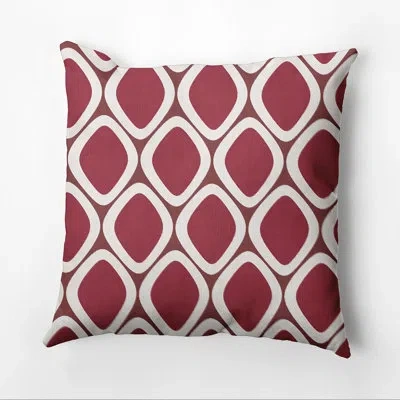 E By Design Pebbles Outdoor Pillow Cover & Insert In Mahogany