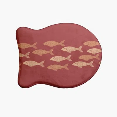 E By Design Pet Feeding Placemat In Orange