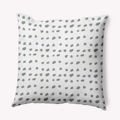 E By Design Polyester Indoor/outdoor Throw Pillow In Gray