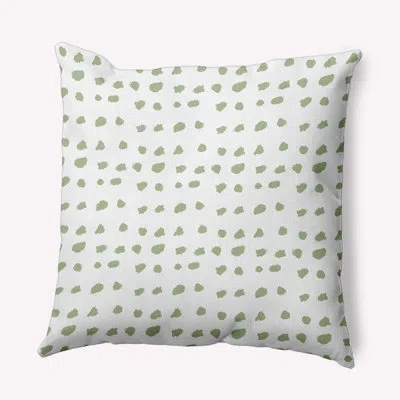 E By Design Polyester Indoor/outdoor Throw Pillow In Green