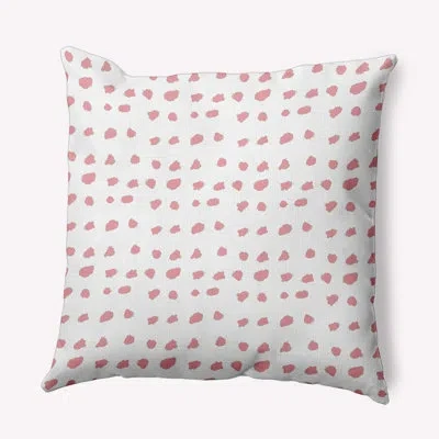 E By Design Polyester Indoor/outdoor Throw Pillow In Pink