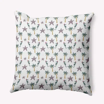 E By Design Polyester Indoor/outdoor Throw Pillow In Purple