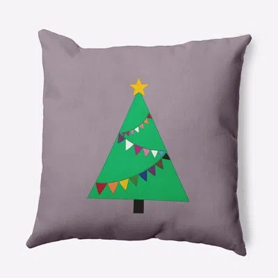 E By Design Polyester Indoor/outdoor Throw Pillow In Purple;purple