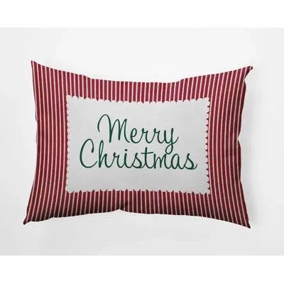 E By Design Polyester Indoor/outdoor Throw Pillow In Red;red