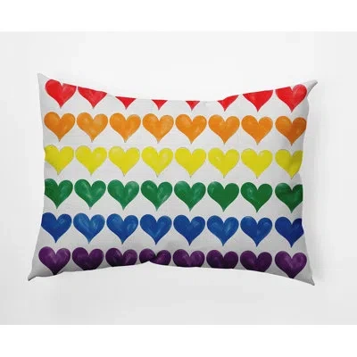 E By Design Polyester Lumbar Rectangular Indoor/outdoor Pillow Cover & Insert