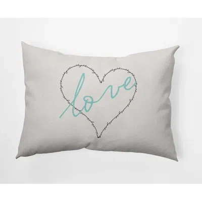 E By Design Polyester Lumbar Rectangular Indoor/outdoor Pillow Cover & Insert