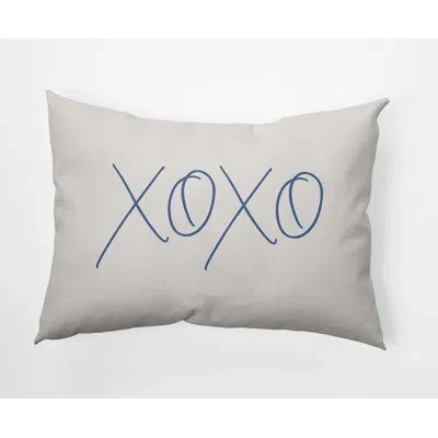 E By Design Polyester Lumbar Rectangular Indoor/outdoor Pillow Cover & Insert