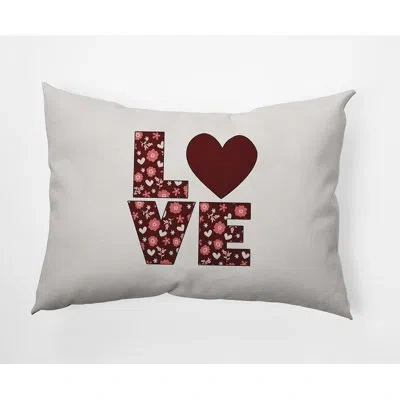 E By Design Polyester Lumbar Rectangular Indoor/outdoor Pillow Cover & Insert