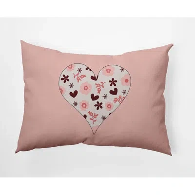 E By Design Polyester Lumbar Rectangular Indoor/outdoor Pillow Cover & Insert