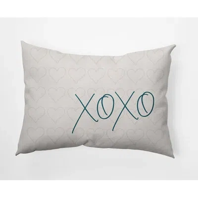 E By Design Polyester Lumbar Rectangular Indoor/outdoor Pillow Cover & Insert